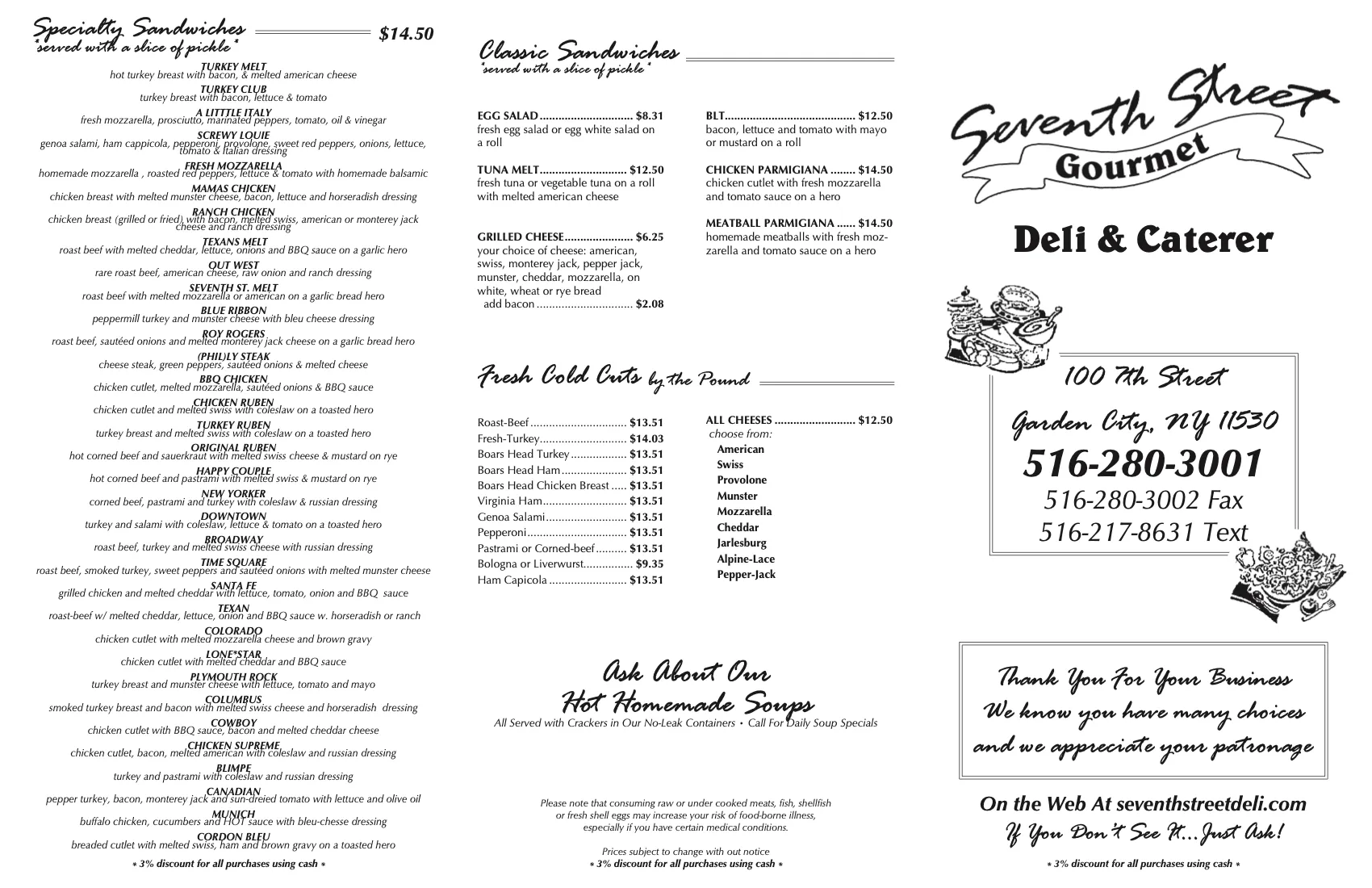 Menu Page 1