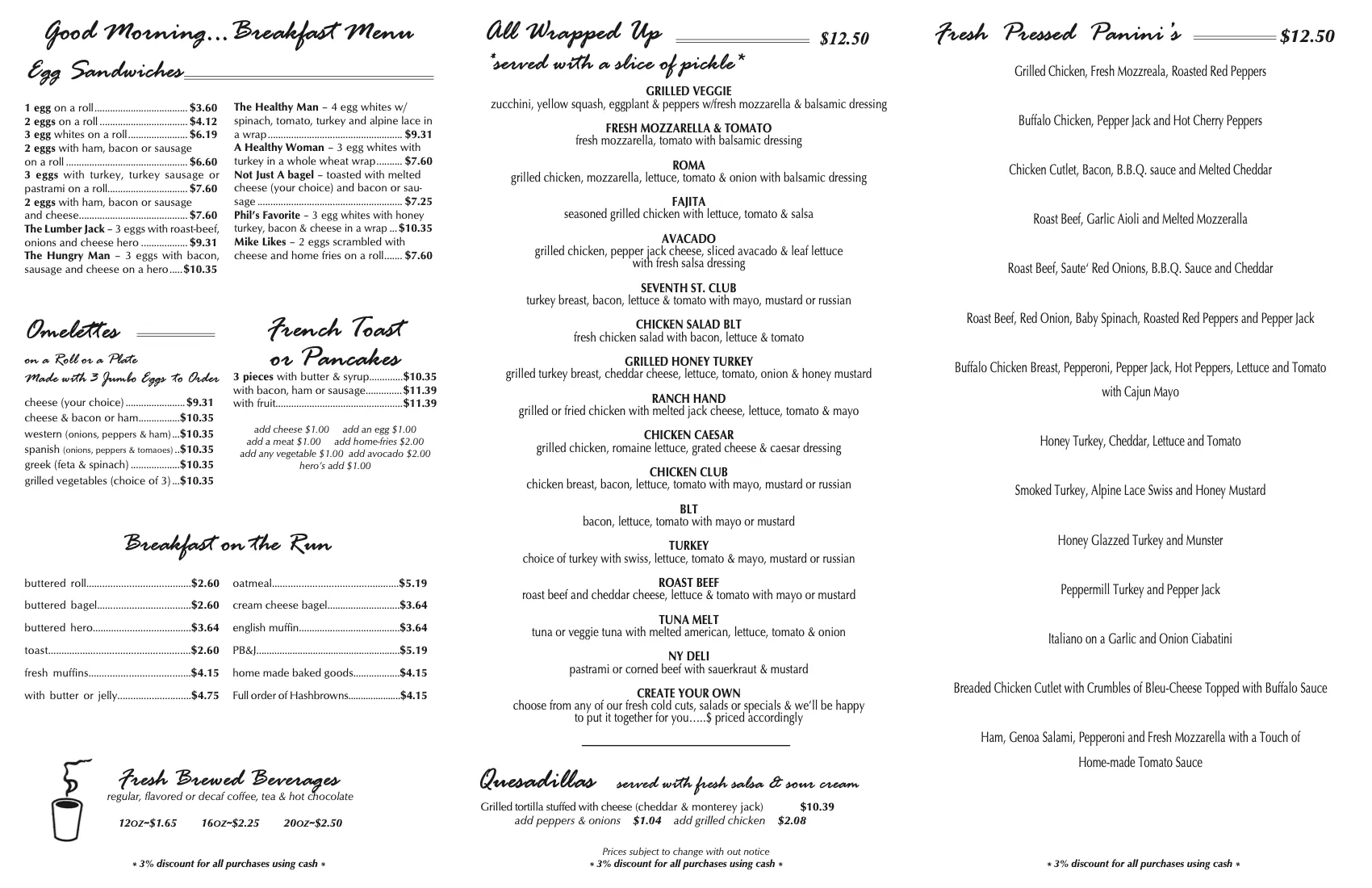 Menu Page 2
